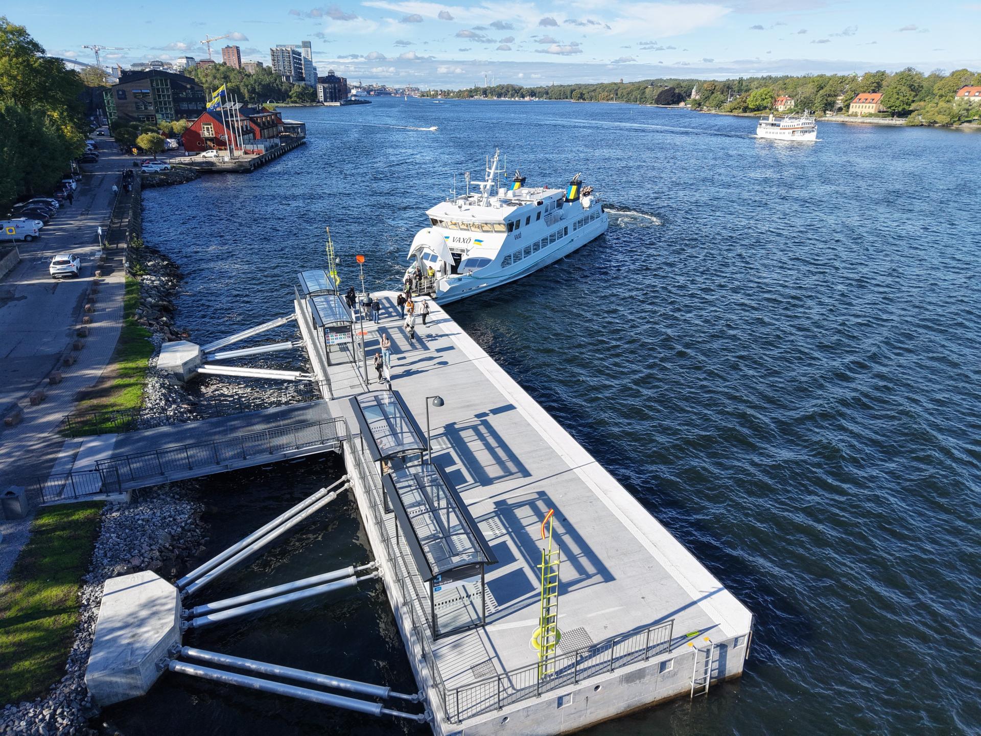 ferry terminal nacka stockholm left